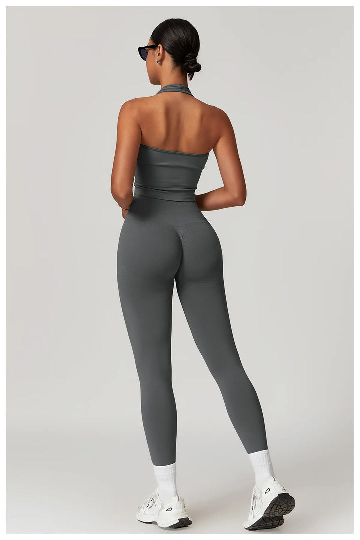Seamless High Waist Studio Leggings With Breathable Fabric