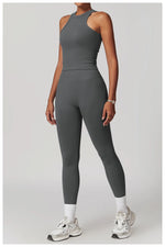 Load image into Gallery viewer, Seamless Contour Performance Fabric Two Piece Yoga Set
