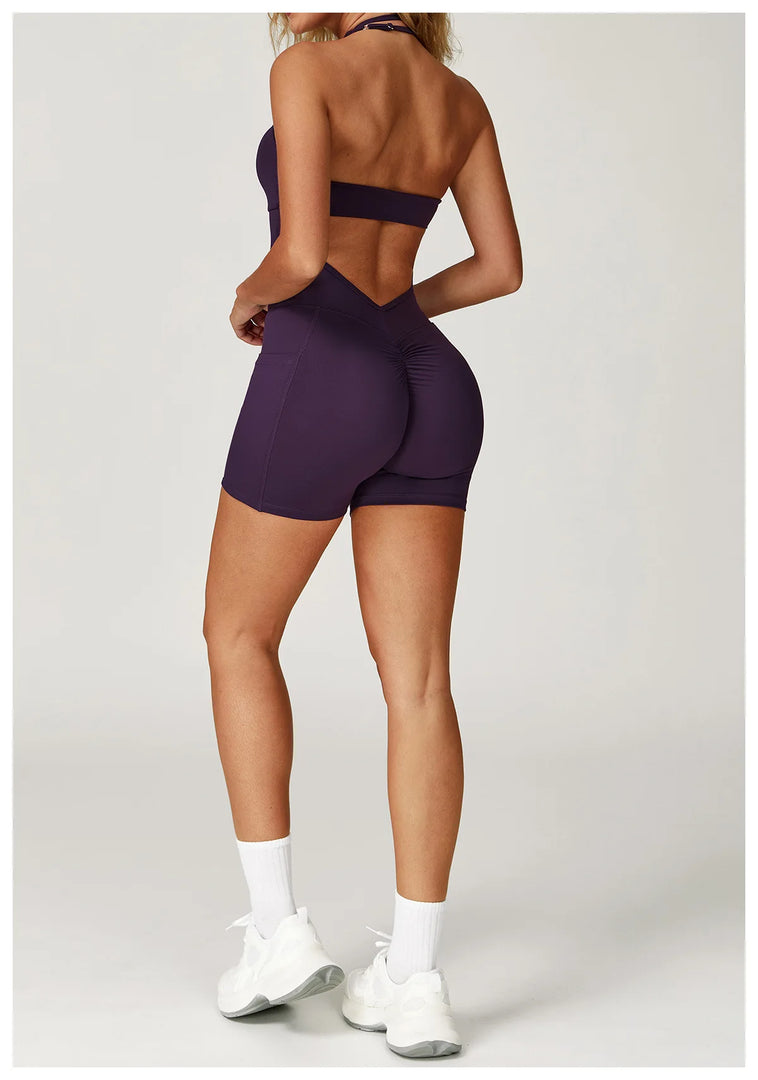 Contoured Seamless Performance Jumpsuit Set Polyester