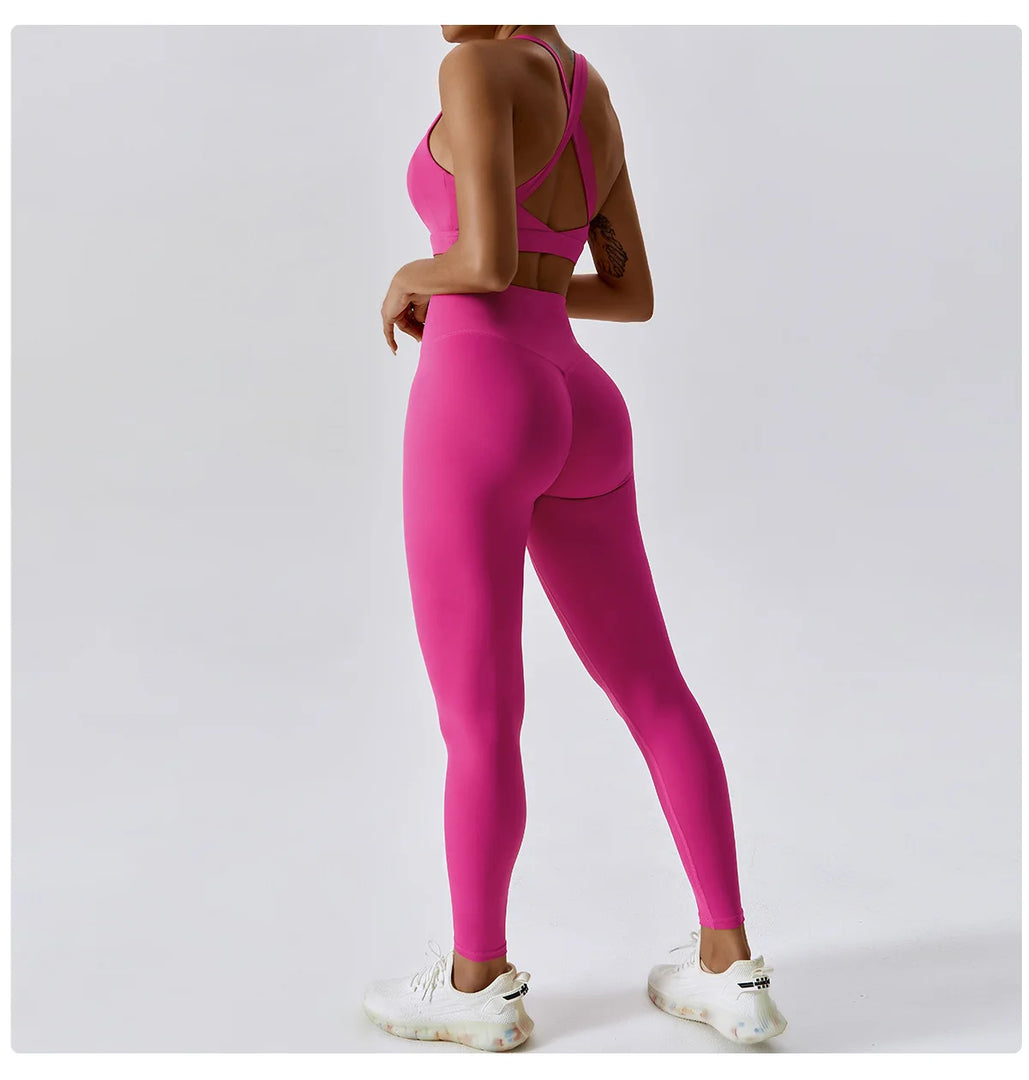 2 Piece Premium Contoured Performance Yoga Leggings