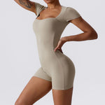 Load image into Gallery viewer, Soft Premium Contoured All In One Yoga Bodysuit Sleeves
