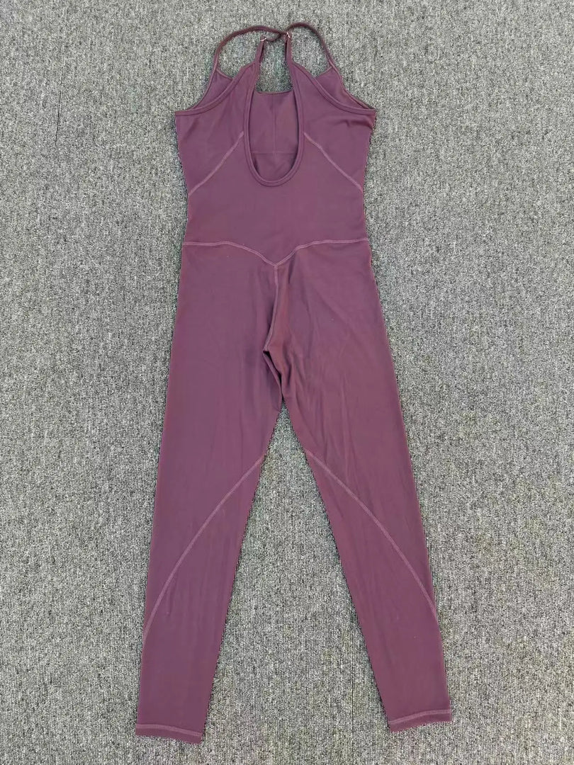 Breathable Contour One-Piece Yoga Jumpsuit Quick-Dry
