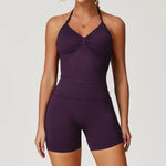 Load image into Gallery viewer, Two Piece Yoga Set Seamless Contour Performance Wear
