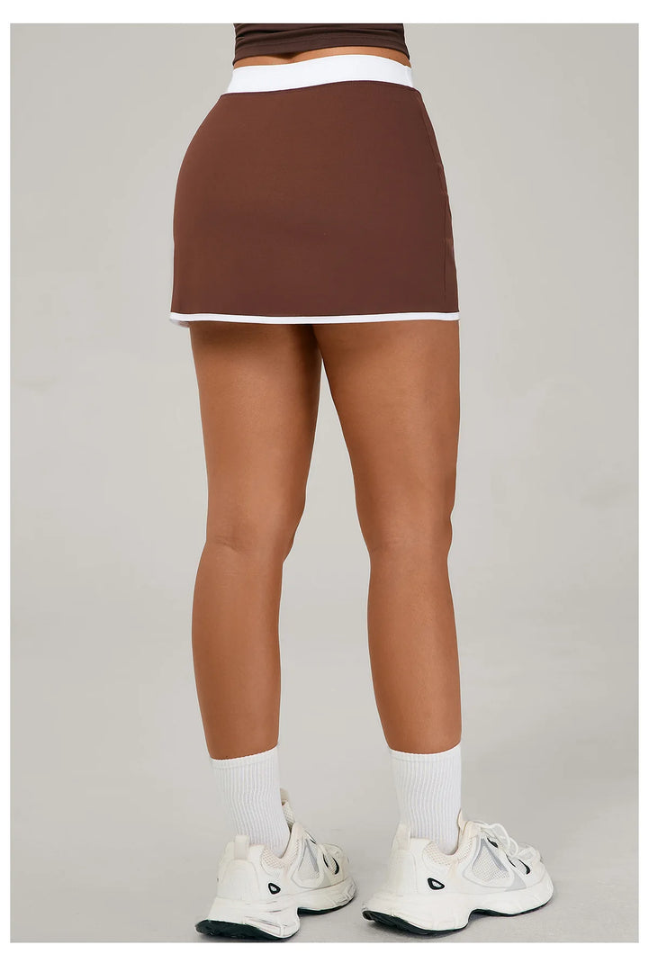 Patchwork Yoga Skirt Anti Glare Running Performance