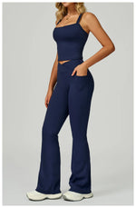 Load image into Gallery viewer, Two Piece Ultra Performance Yoga Luxe Set High Waist Band
