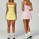 Load image into Gallery viewer, Luxe Contour 2 Piece Yoga Wear Ensemble Nylon Knit Fabric
