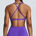 Load image into Gallery viewer, Cross Strap Seamless Yoga Bralette Premium Performance Fit
