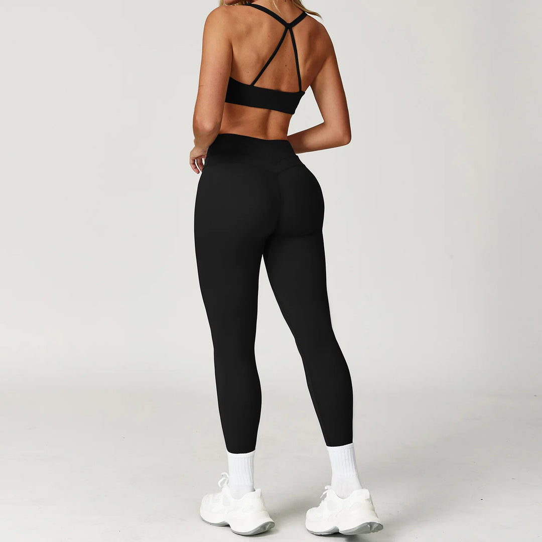 Luxuriously Seamless 2 Piece High Waist Set Contouring