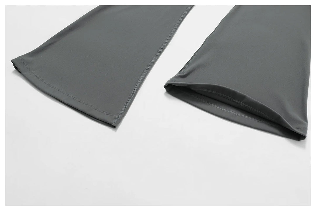 Contoured Flared Leggings With High Waist Silhouette