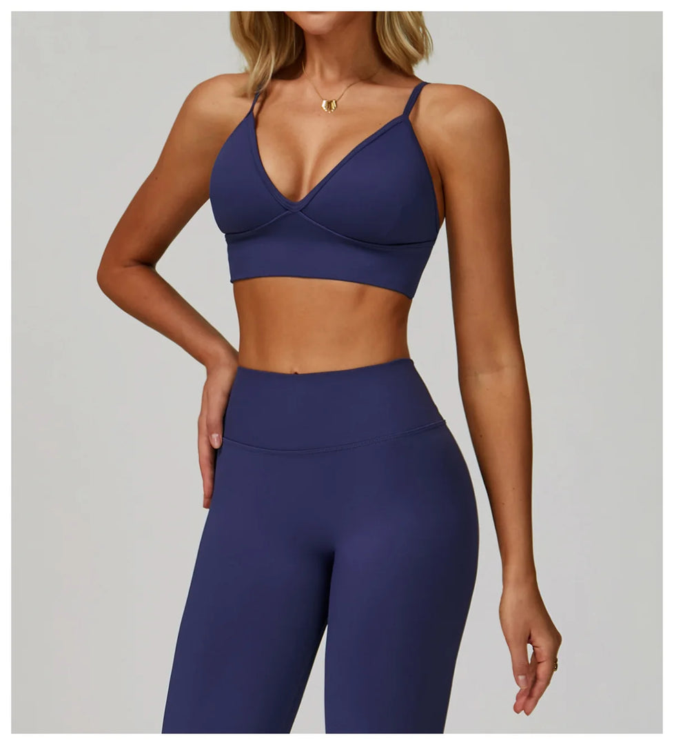 Breathable Shockproof Sports Bra With Adjustable Straps