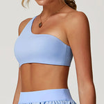 Load image into Gallery viewer, One Shoulder Seamless Contour Sports Bra Performance
