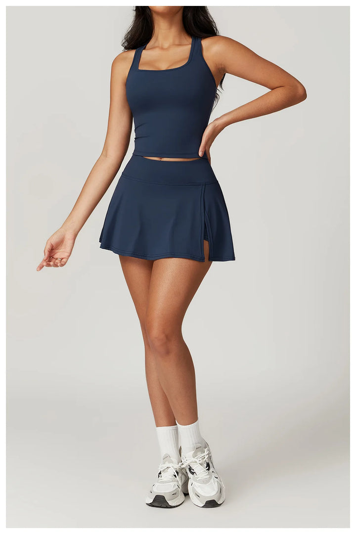 Luxurious Contour High Waist Seamless Yoga Skirt