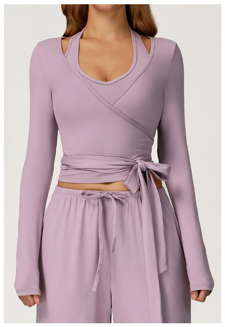 Premium Extended Sleeve Contour Yoga Top Performance