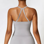 Load image into Gallery viewer, Strappy Breathable Push Up Performance Elite Sports Bra
