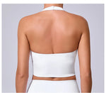 Load image into Gallery viewer, Breathable Hanging Neck Yoga Sports Bra With Contour Support
