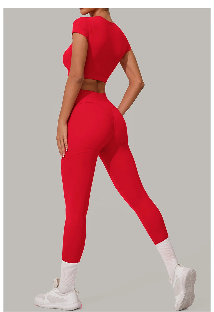 Premium Contour High Waist Yoga Leggings Performance Fabric