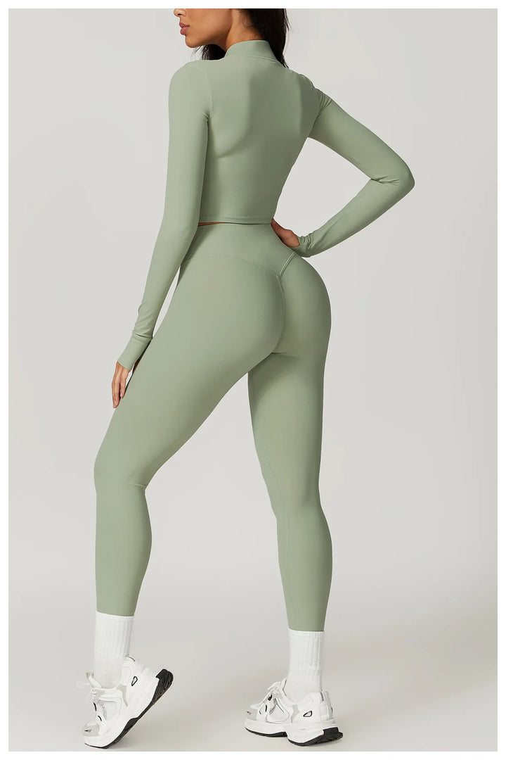 Three Piece Breathable Yoga Tracksuit Pro For Performance