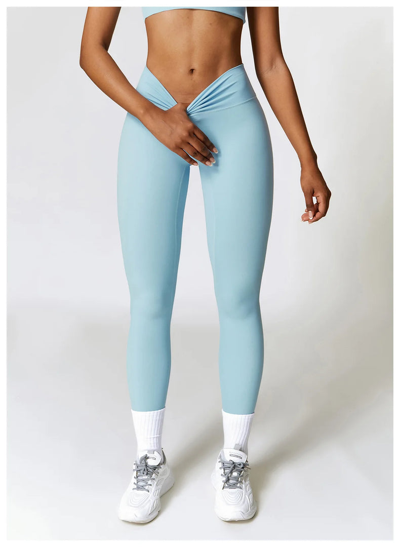 Seamless High Waist Contour Leggings For Performance