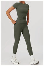 Load image into Gallery viewer, Two Piece Contoured Athleisure Set
