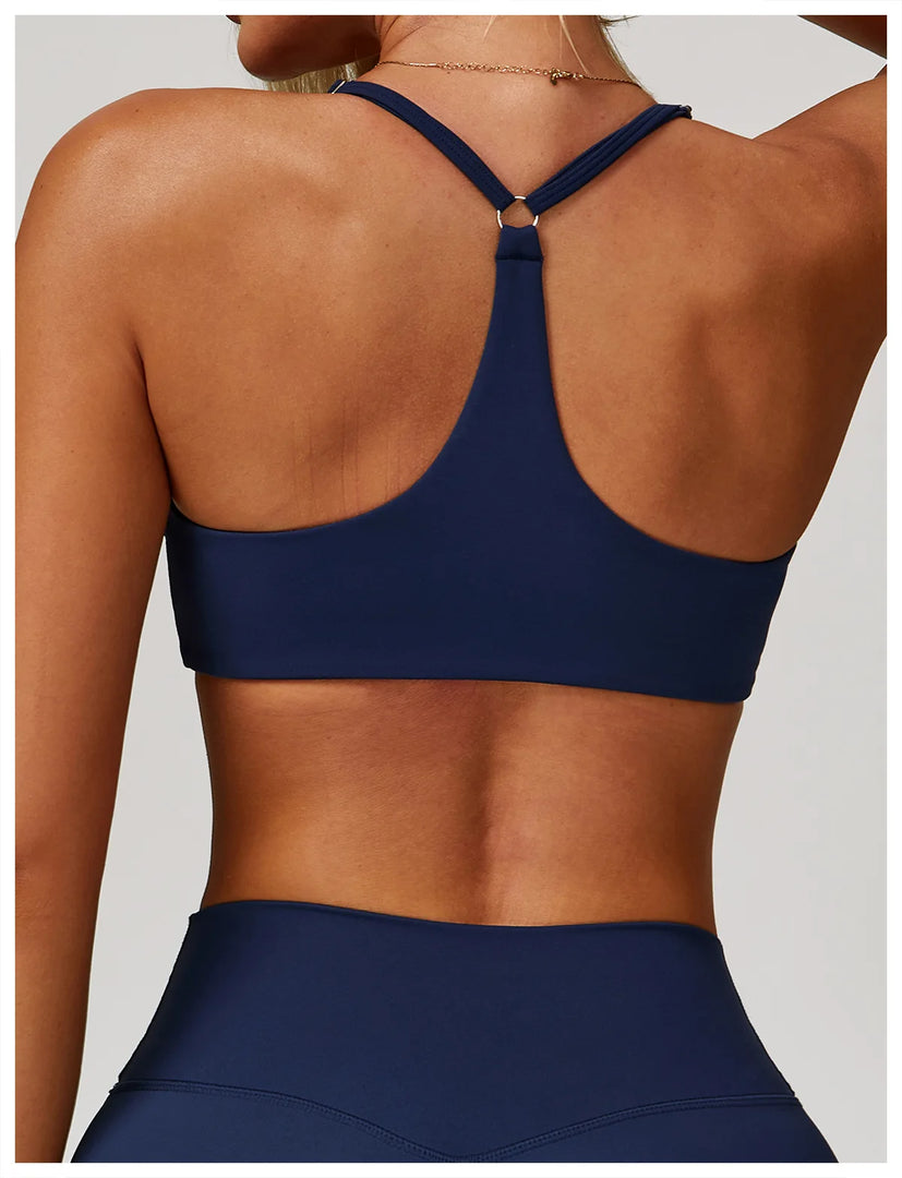 Contoured High Impact Sculpted Premium Sports Bra Seamless