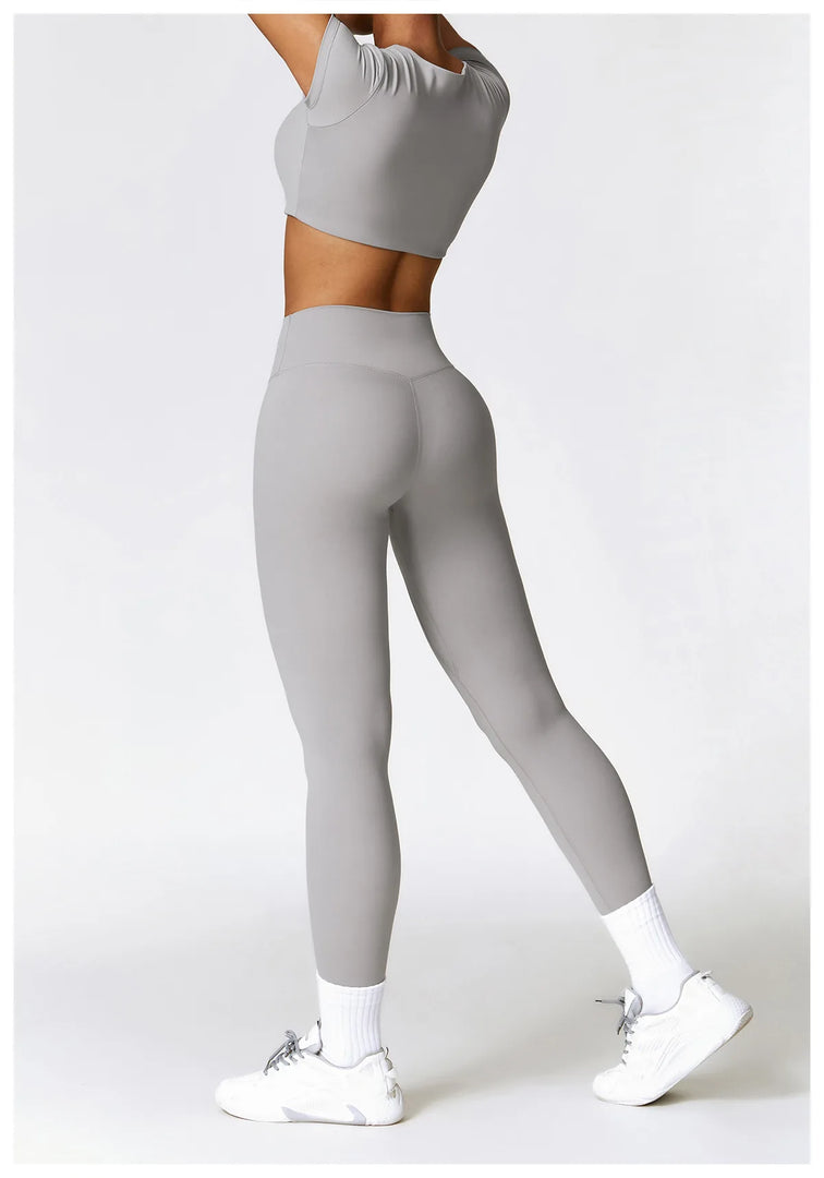 Seamless High Waist Contour Leggings For Performance