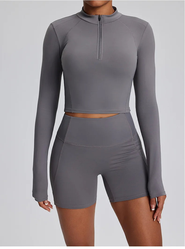 Contour Stretch Athleisure Bell Bottoms Set Nylon Spandex