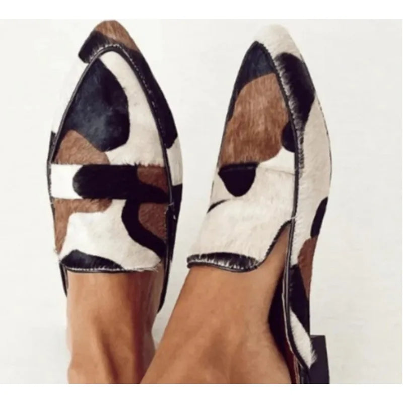 Women's Animal Print Loafers Casual Flat Style