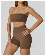 Load image into Gallery viewer, Seamless Contour Yoga Bra Open Back For Athleisure Wear
