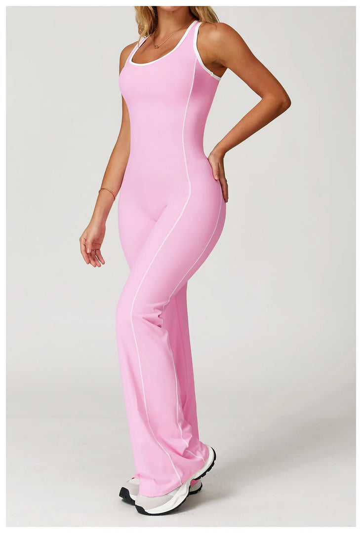 Sculpted Seamless Performance Jumpsuit With Front Zip