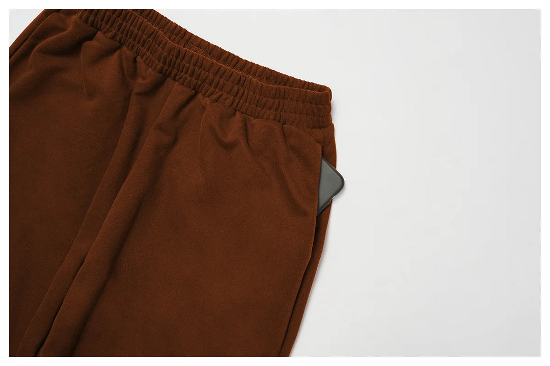 Luxurious 2 Piece Hooded Sweat Shirt Set Winter Wear Cotton