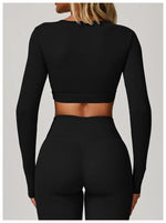 Load image into Gallery viewer, Sculpted Performance Long Sleeve Yoga Top Breathable
