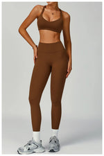 Load image into Gallery viewer, Seamless Performance Contour Yoga Set With Waist Band
