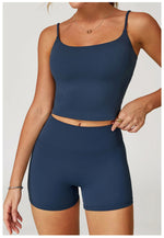 Load image into Gallery viewer, Performance Contour Seamless Two Piece Yoga Bra Set Nylon
