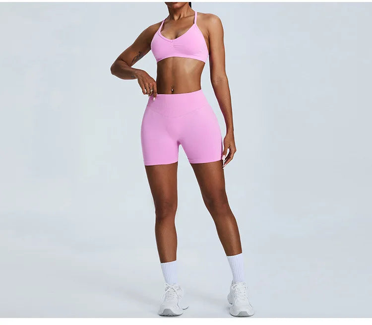 Luxuriant Seamless High Waist Sculpted Yoga Shorts