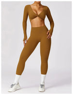 Load image into Gallery viewer, Luxurious High-Waist Contour Seamless Leggings Scrunch
