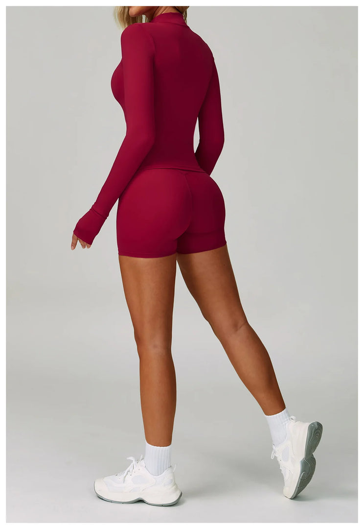 2 Piece Contouring Sculpted Yoga Ensemble Performance