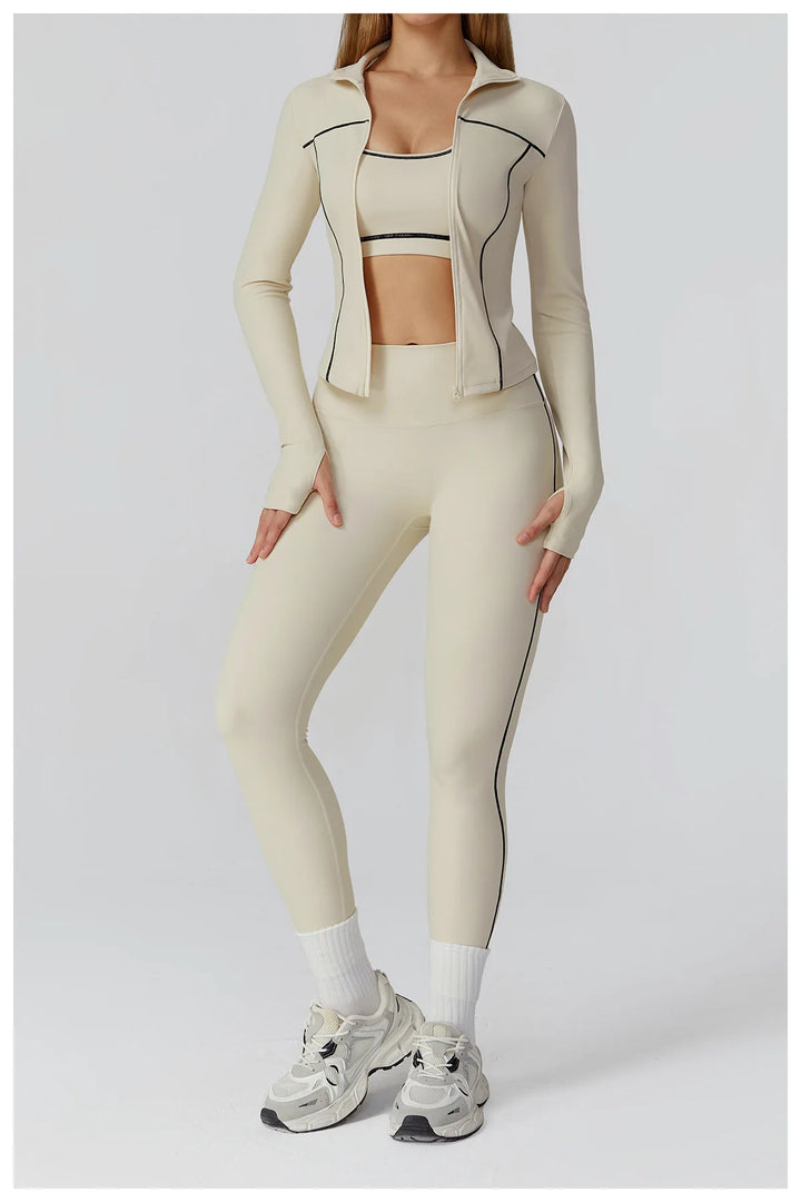 Contour Performance High Waist Athleisure Set Seamless