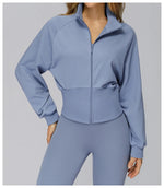 Load image into Gallery viewer, Wind Proof Zip Front Standing Collar Sweat Shirt Regular Fit
