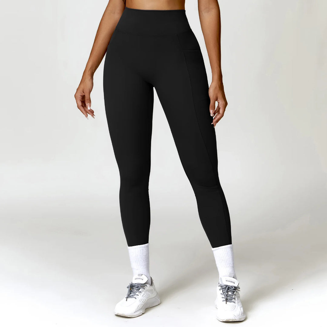 V Back Swept High Waist Contoured Leggings With Performance