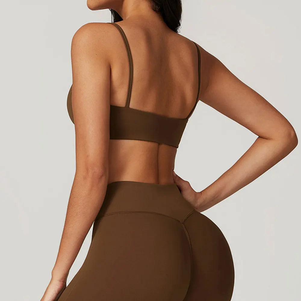 Contoured High Support Padded Performance Tank Top