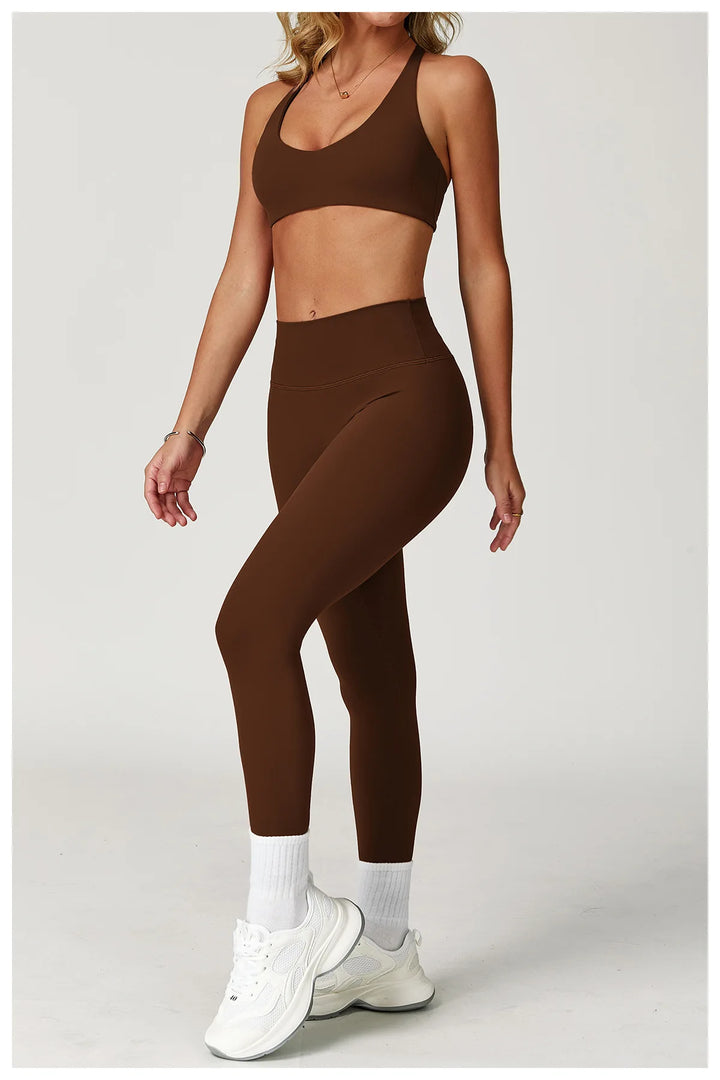 Luxuriously Seamless 2 Piece High Waist Set Contouring