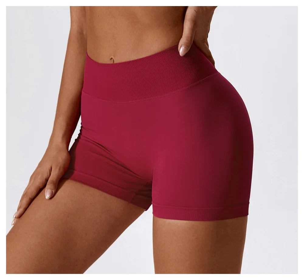 Elevated Contour Seamless Premium Yoga Shorts Nylon