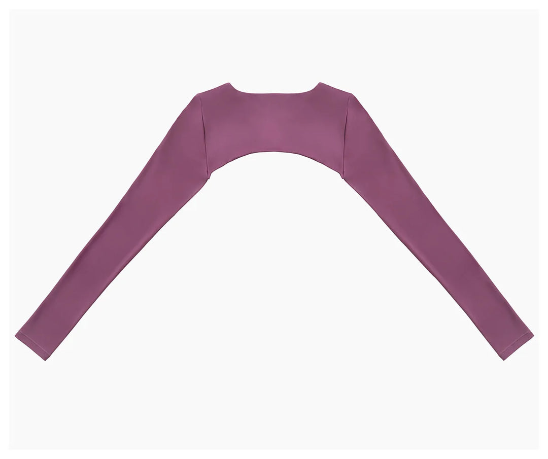 Contoured Interwoven Athleisure Long Sleeve Yoga Ensemble