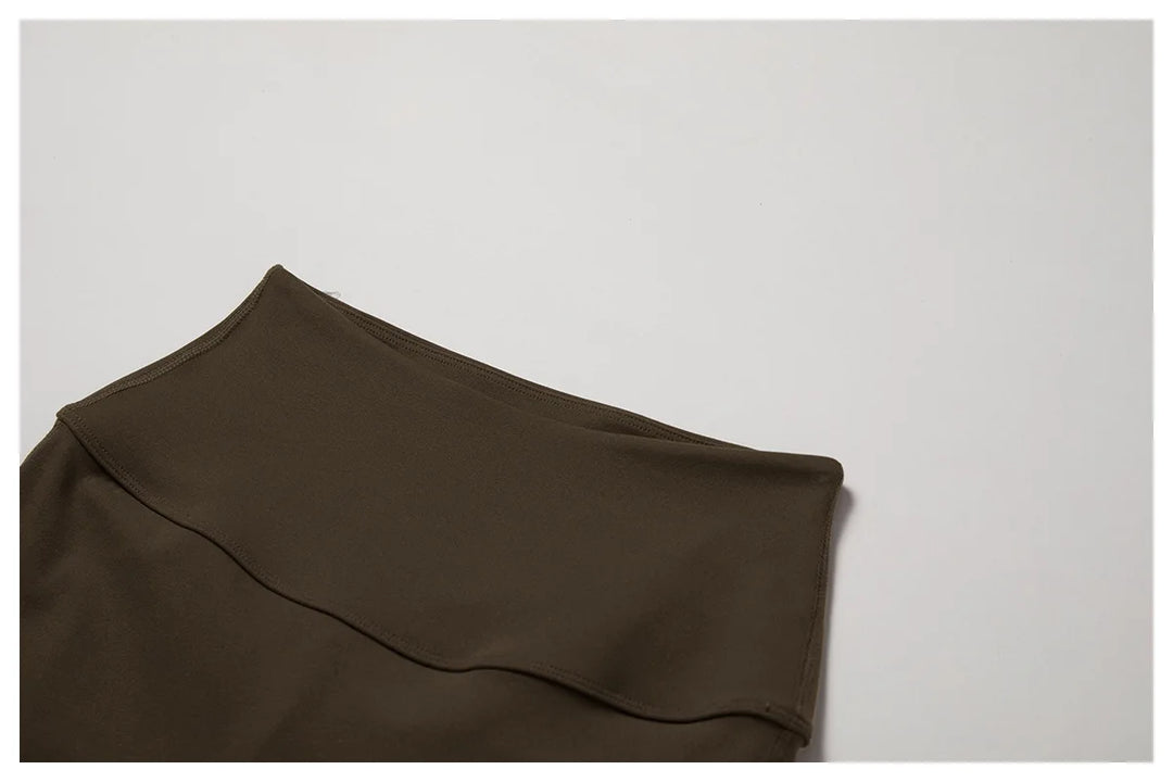 Luxuriant Contoured Breathable Leggings High Waist Knit