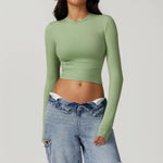 Load image into Gallery viewer, Breathable Seamless Contour Long Sleeve Top Performance
