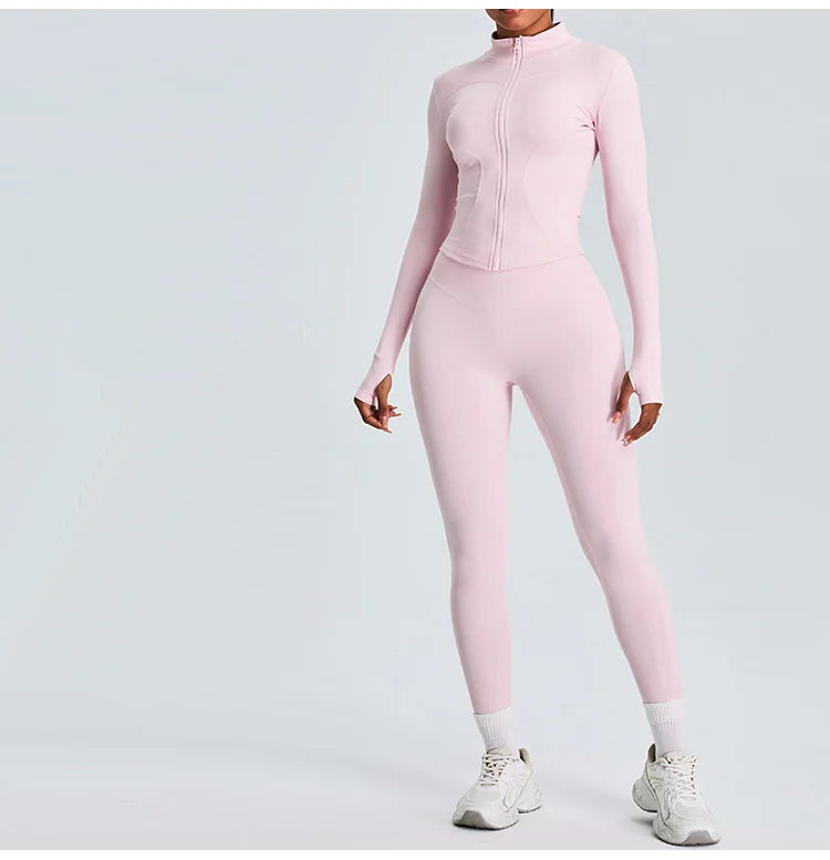 Luxurious Two Piece Contoured Performance Yoga Leggings