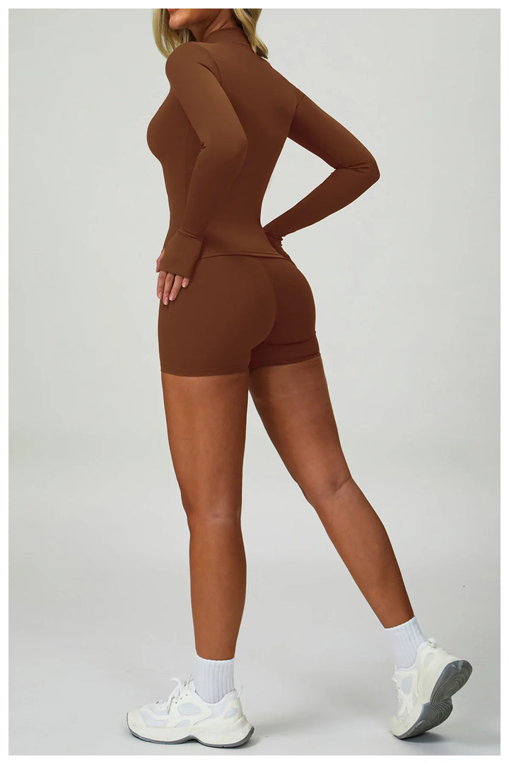 2 Piece Contouring Sculpted Yoga Ensemble Performance