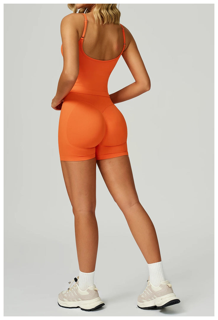 Seamless Contour 2-Piece Contemporary Yoga Set Breathable