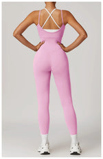 Load image into Gallery viewer, Color Blocking Seamless Yoga Jumpsuit Exquisite Fit
