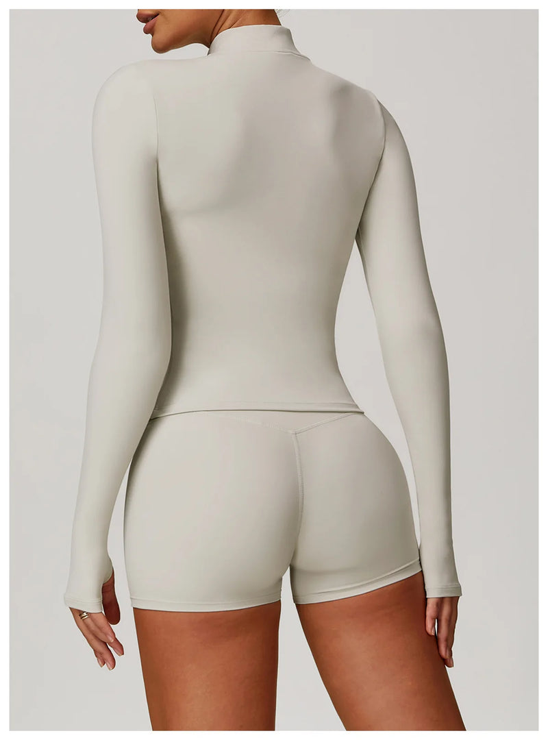 Premium Breathable Long Sleeve Performance Gym Top Nylon